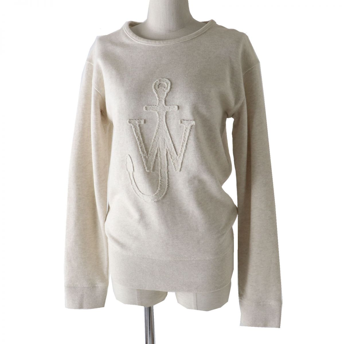 JW ANDERSON Women's Logo Pullover Sweatshirt Beige XS