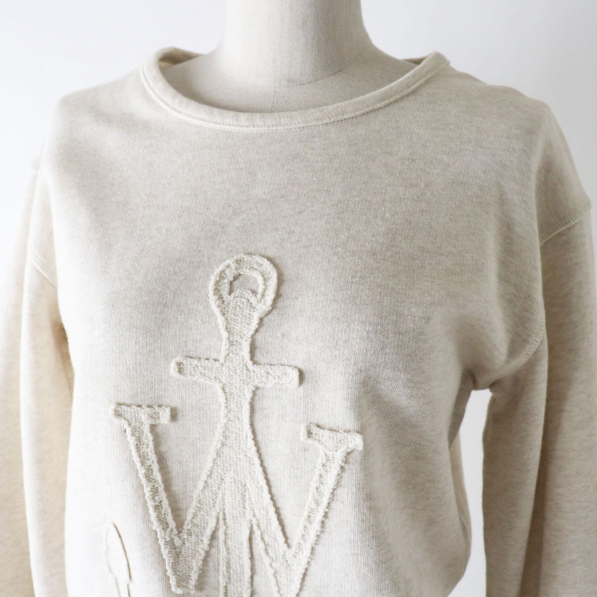 JW ANDERSON Women's Logo Pullover Sweatshirt Beige XS