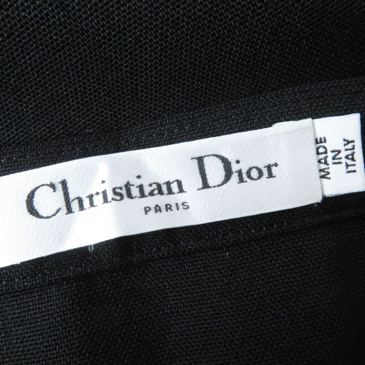 Christian Dior Women's Midi Pleated Skirt Black 38