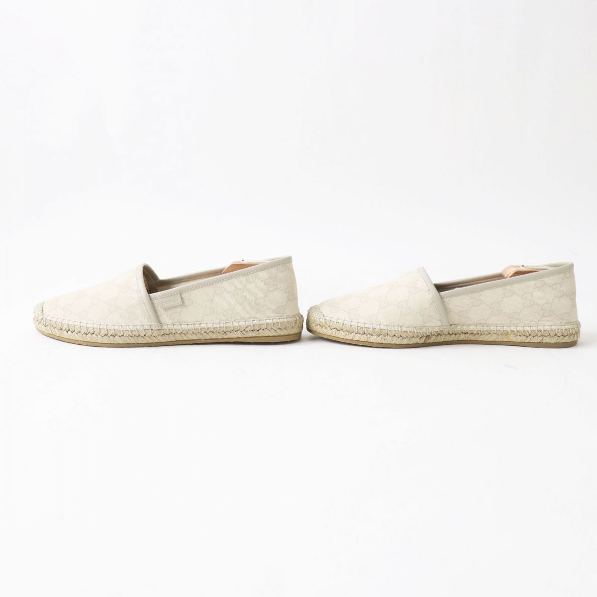 Gucci GG Canvas Leather Espadrilles Slip-On Shoes