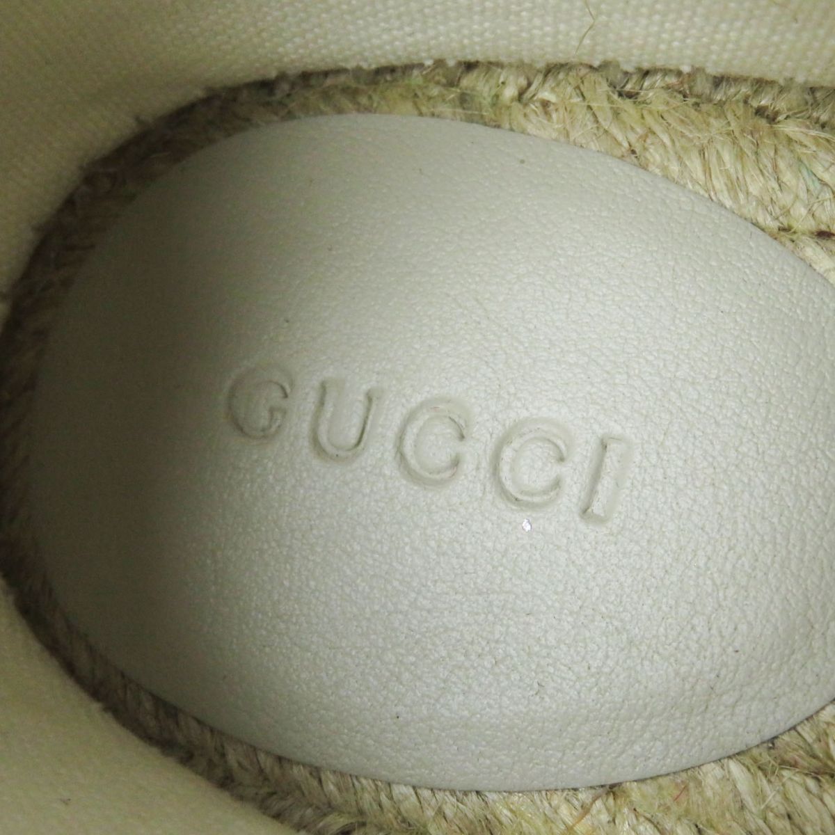 Gucci GG Canvas Leather Espadrilles Slip-On Shoes