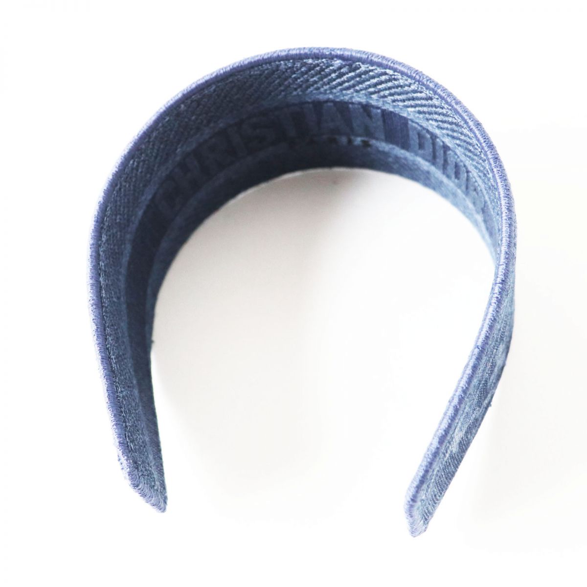 Christian Dior Denim Headband Indigo Blue