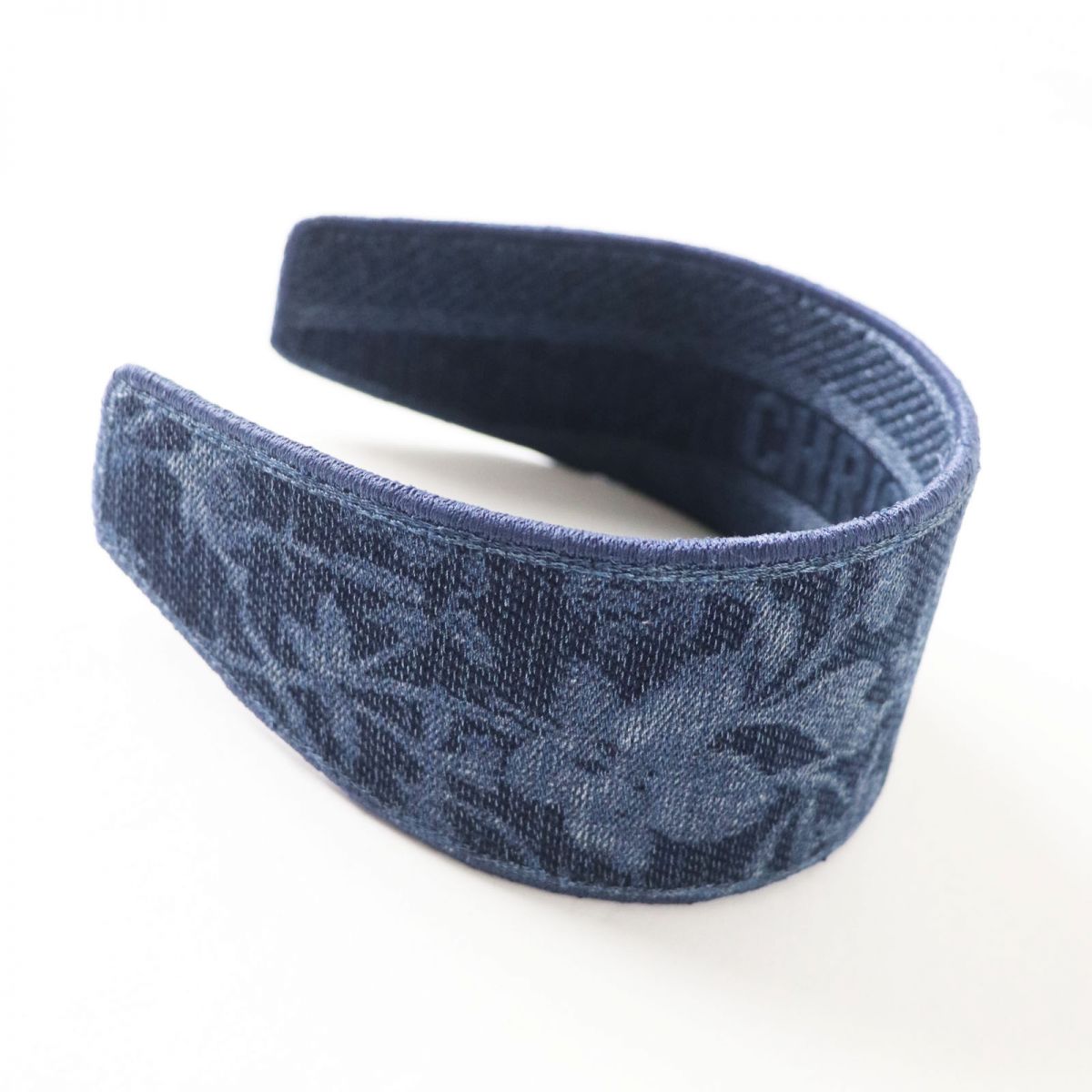 Christian Dior Denim Headband Indigo Blue