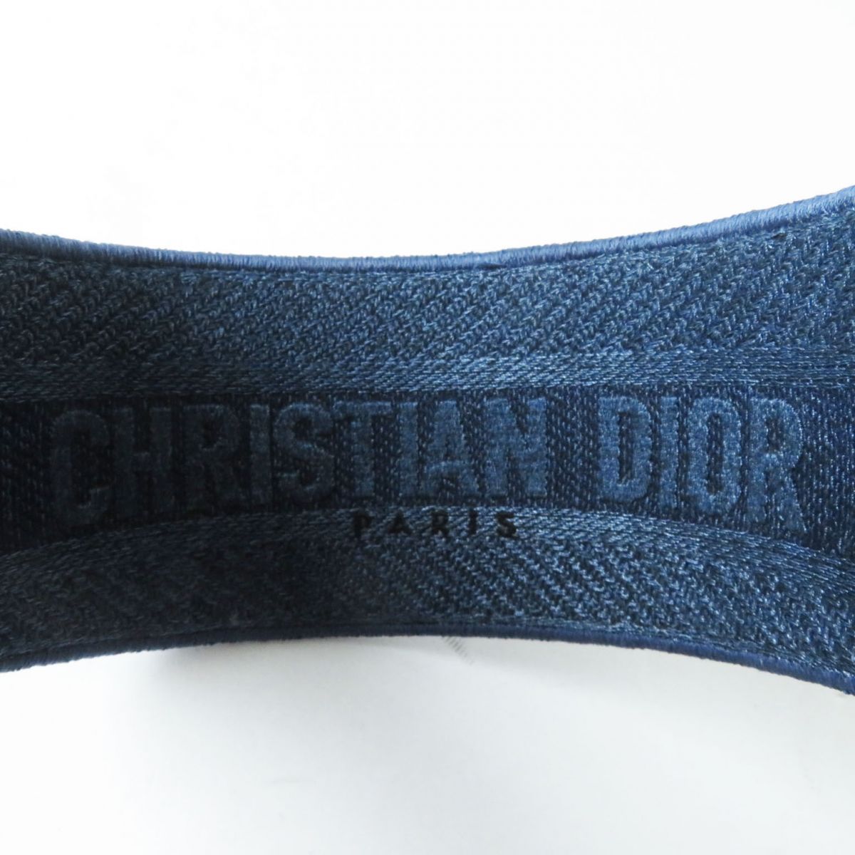 Christian Dior Denim Headband Indigo Blue