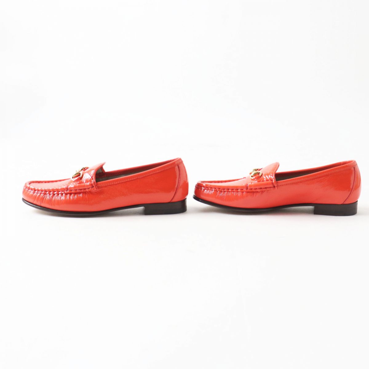 Gucci Patent Leather Horsebit Loafers 35.5