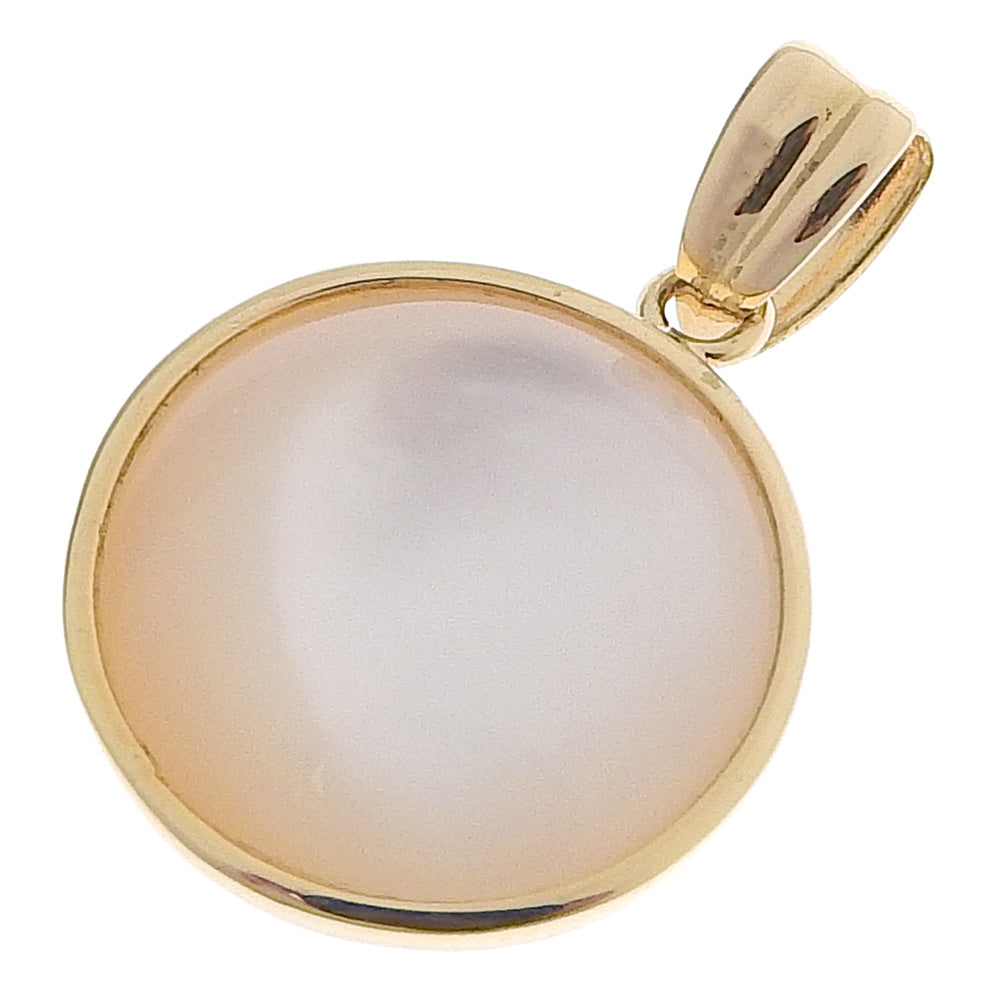 [LuxUness]  13.2mm Pearl Pendant Top for Ladies in K18 Yellow Gold and Pearls, Gold, A+ Rank Condition Metal Necklace in Excellent condition