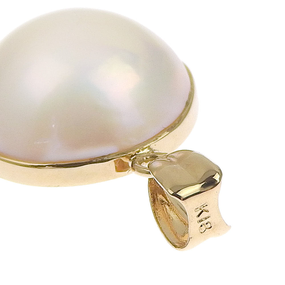 Pearl Pendant Top K18 Yellow Gold