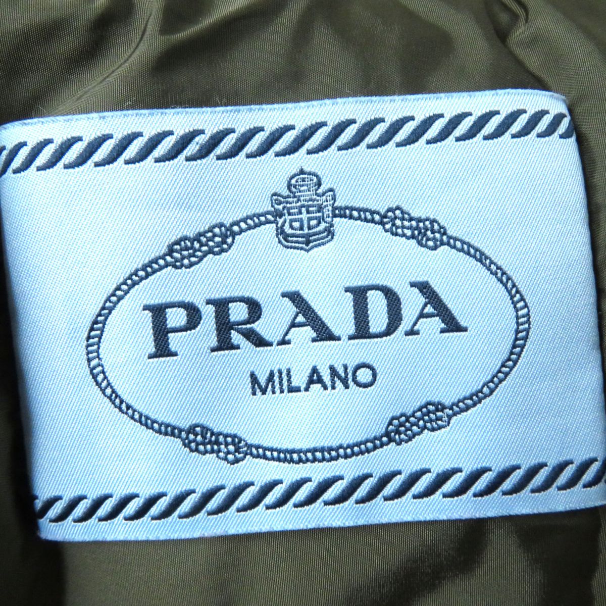 Prada Women's Logo Buckle Belt Hooded Coat