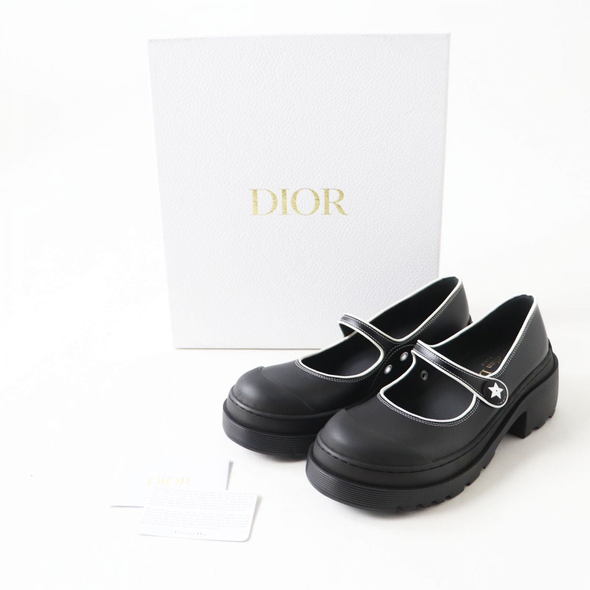 Christian Dior Women's Bicolor Platform Loafers Black/White