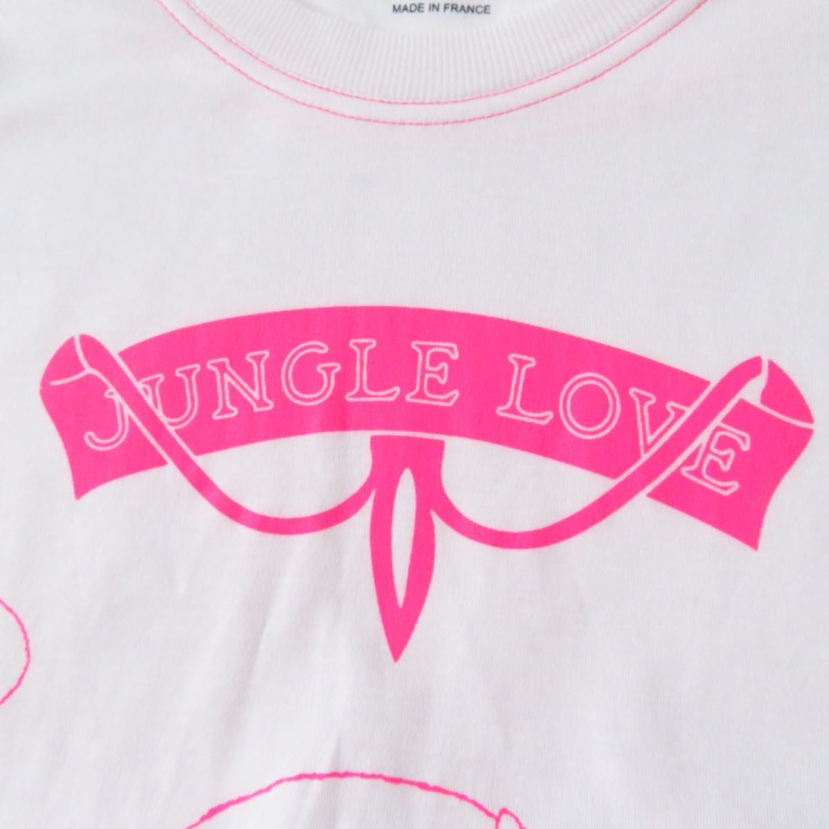 Hermes Jungle Love Cotton T-shirt Neon Pink