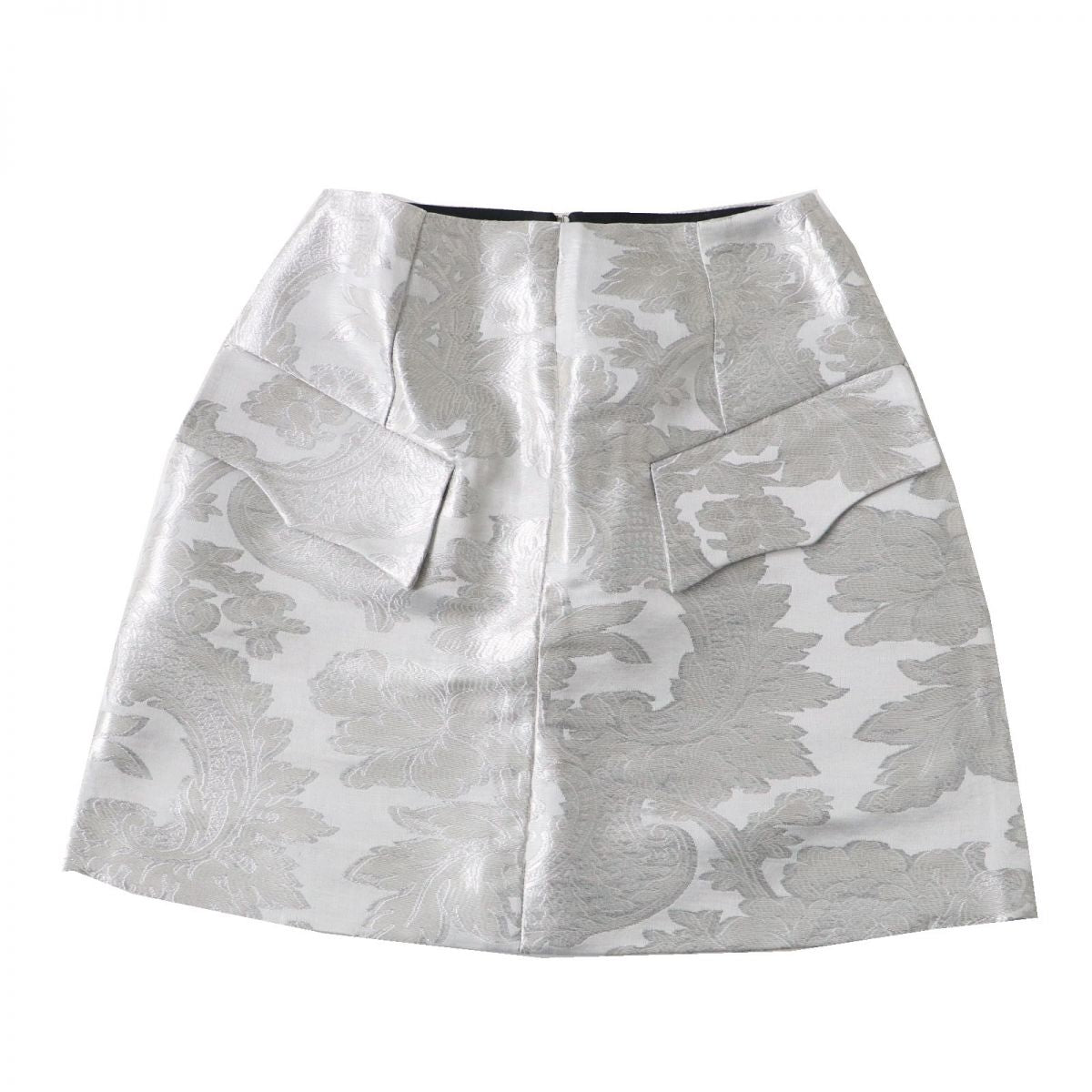 Louis Vuitton Women's Jacquard A-line Skirt Silver