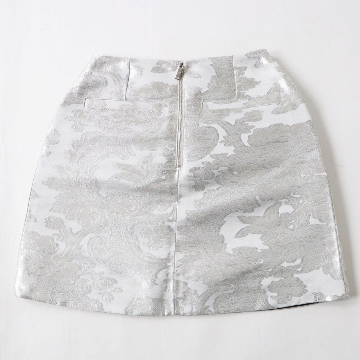 Louis Vuitton Women's Jacquard A-line Skirt Silver