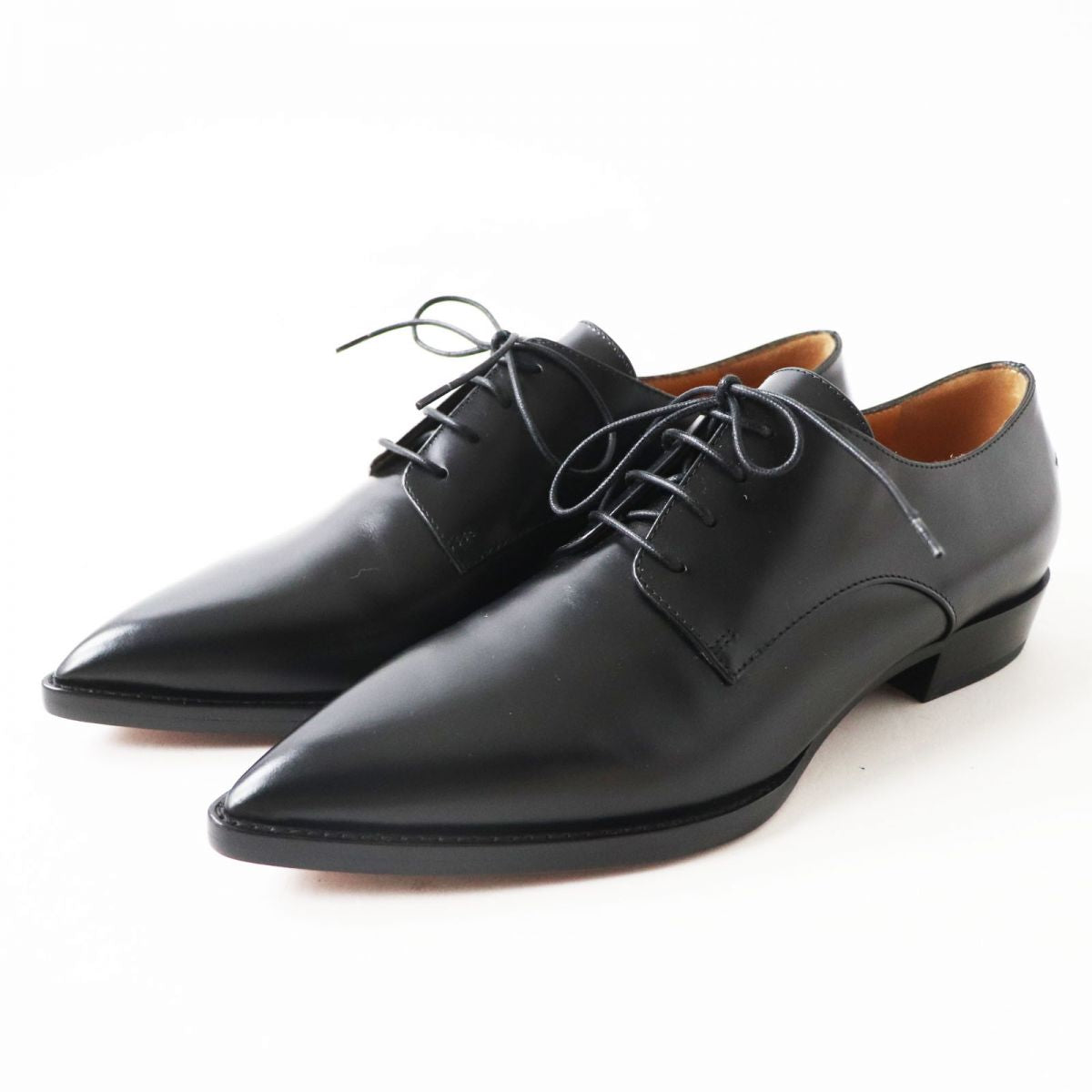 Dior Leather Lace-up Shoes Black 36