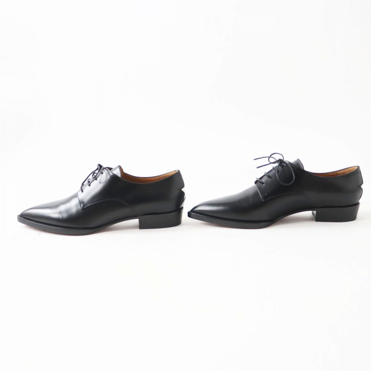 Dior Leather Lace-up Shoes Black 36