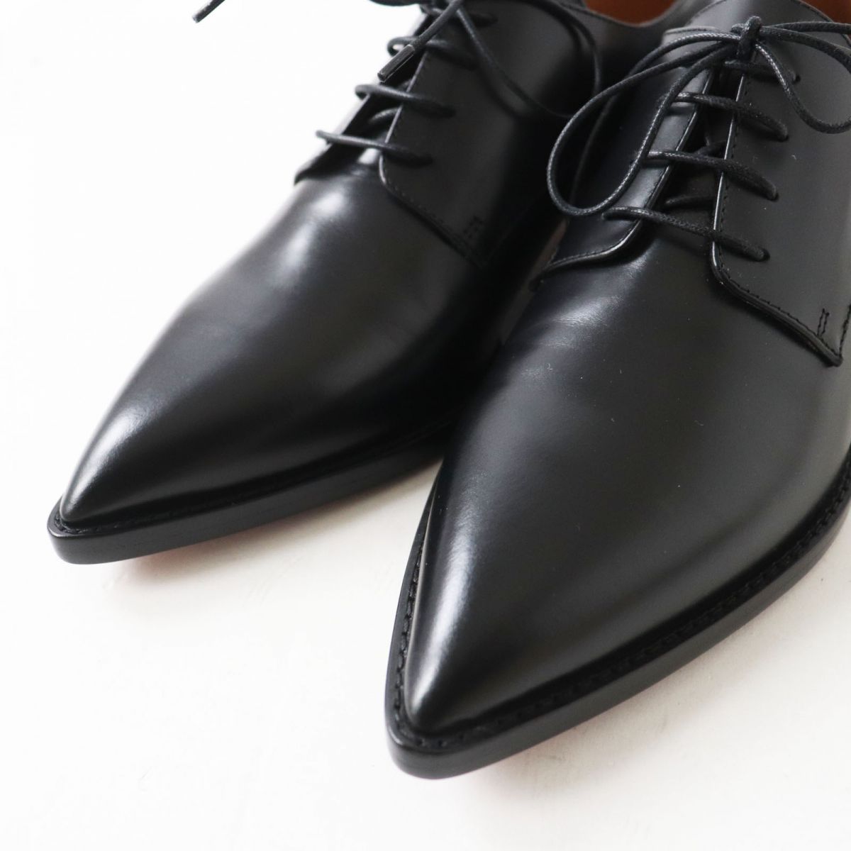 Dior Leather Lace-up Shoes Black 36