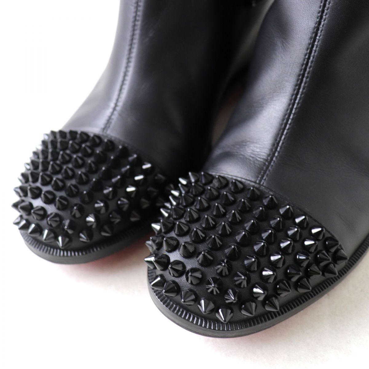 Christian Louboutin EGOUTINA FLAT Studded Leather Boots