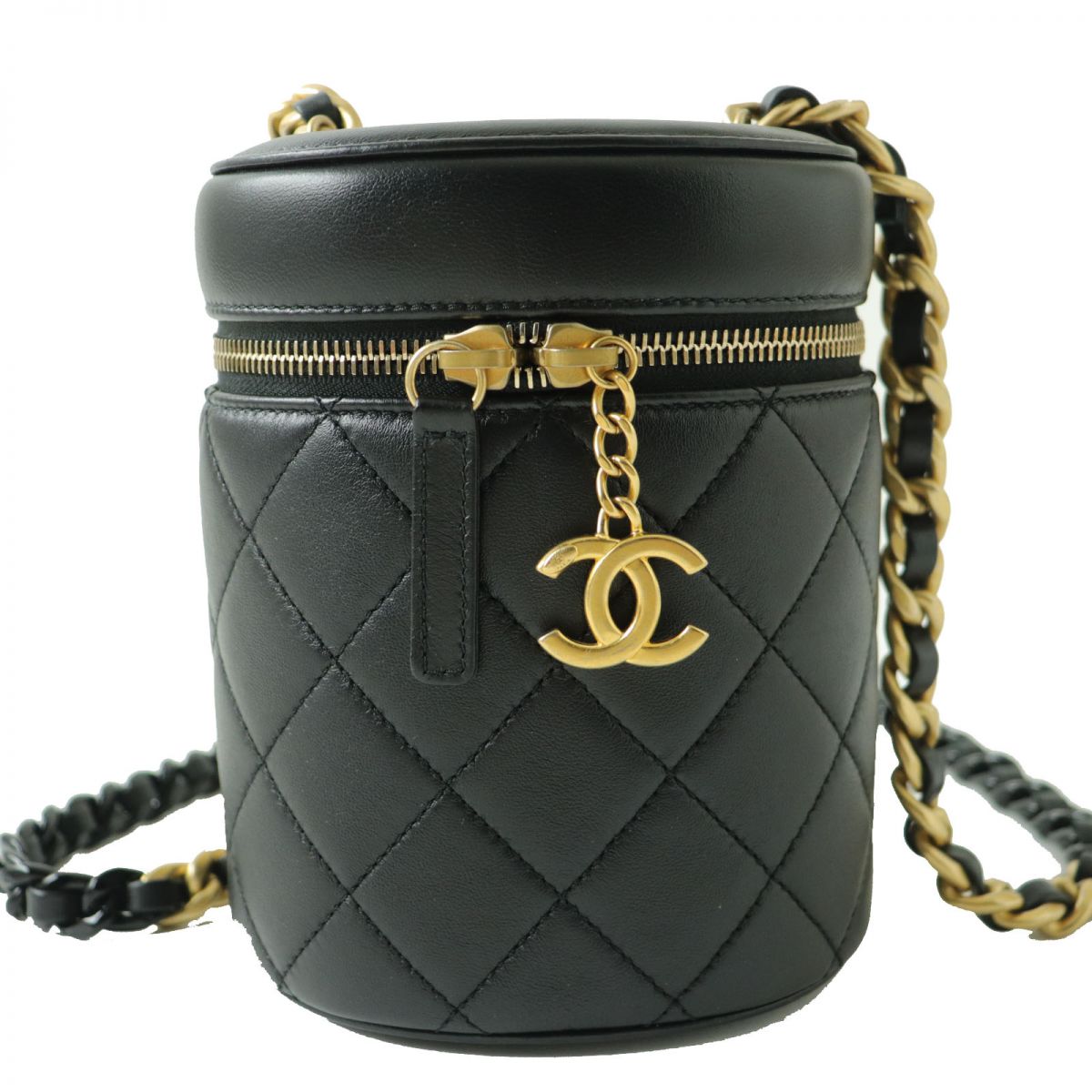 Chanel Lambskin Vanity Case Shoulder Bag AS3210