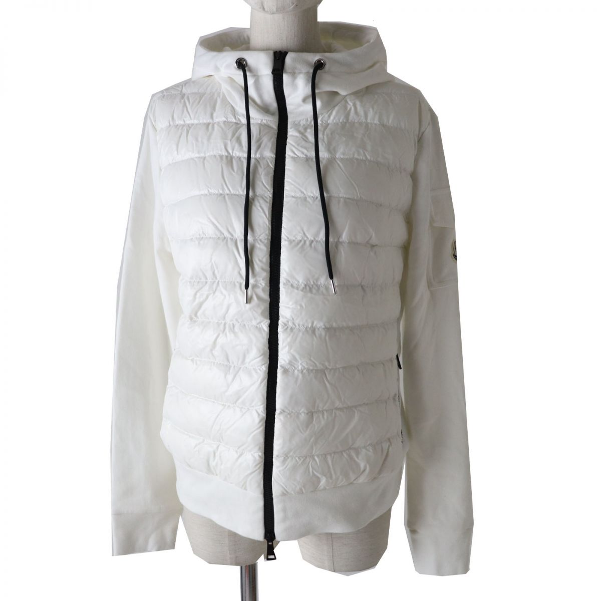 Moncler MAGLIA CARDIGAN Women's Zip Hoodie White M