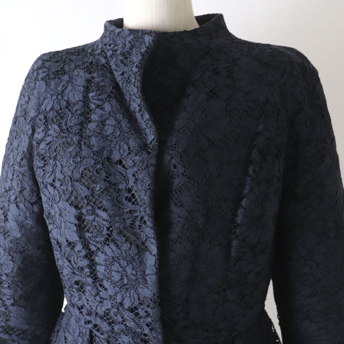 Valentino Women's Lace Down Coat Navy