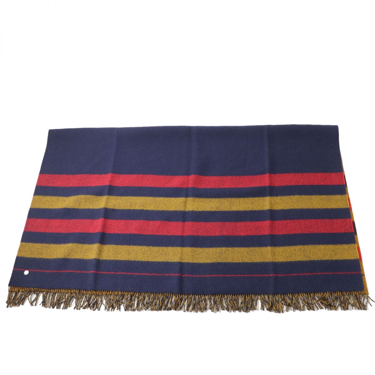 Hermes Wool Rocabar Blanket Navy/Yellow