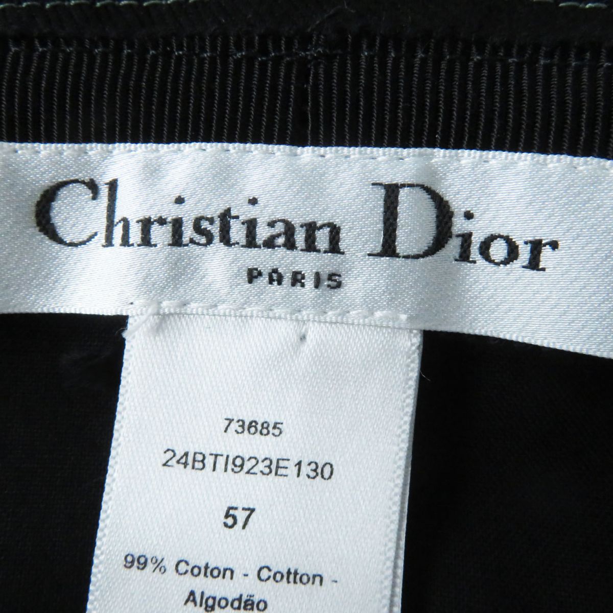 Christian Dior Union Cotton Bob Hat Black