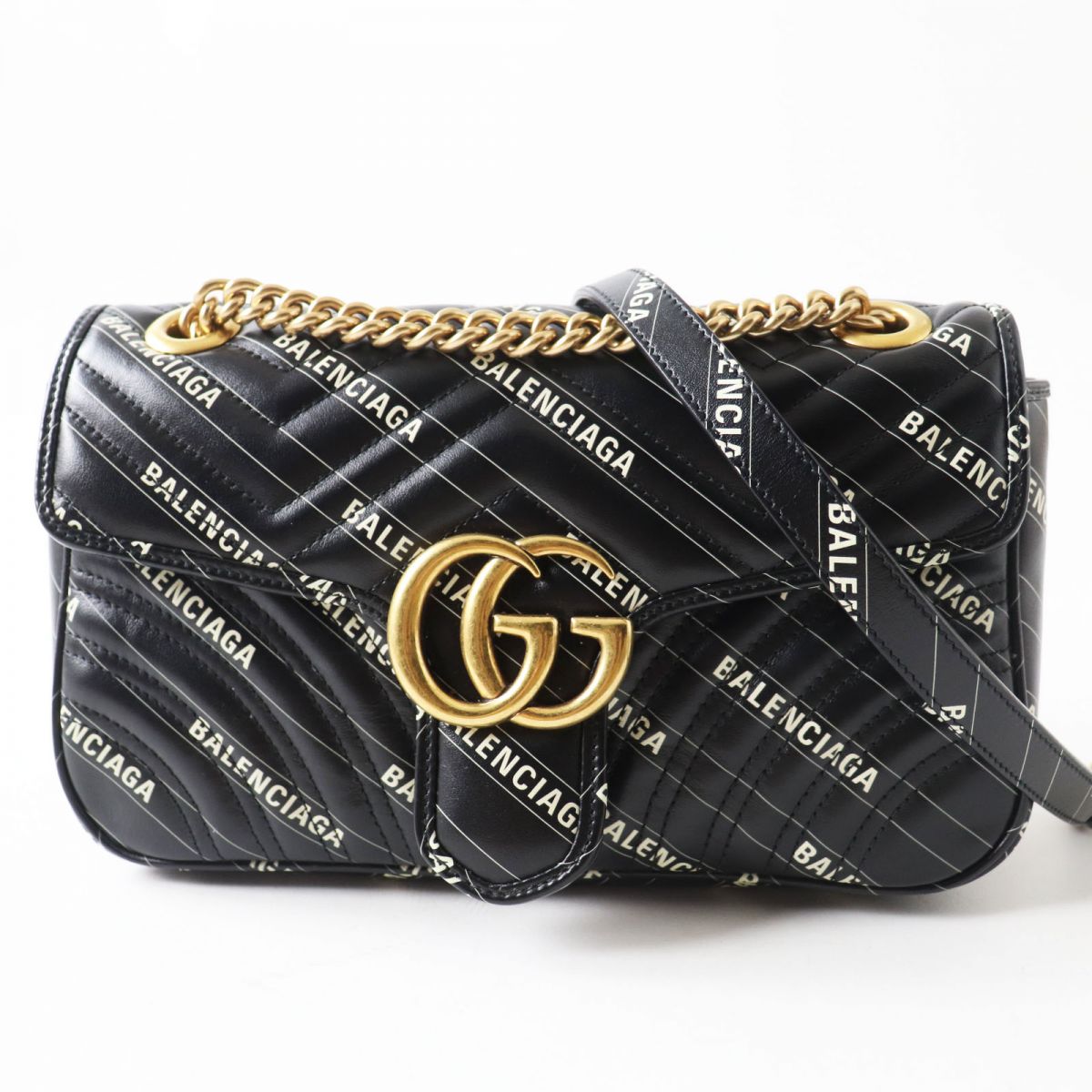 Gucci GG Marmont Leather Chain Shoulder Bag