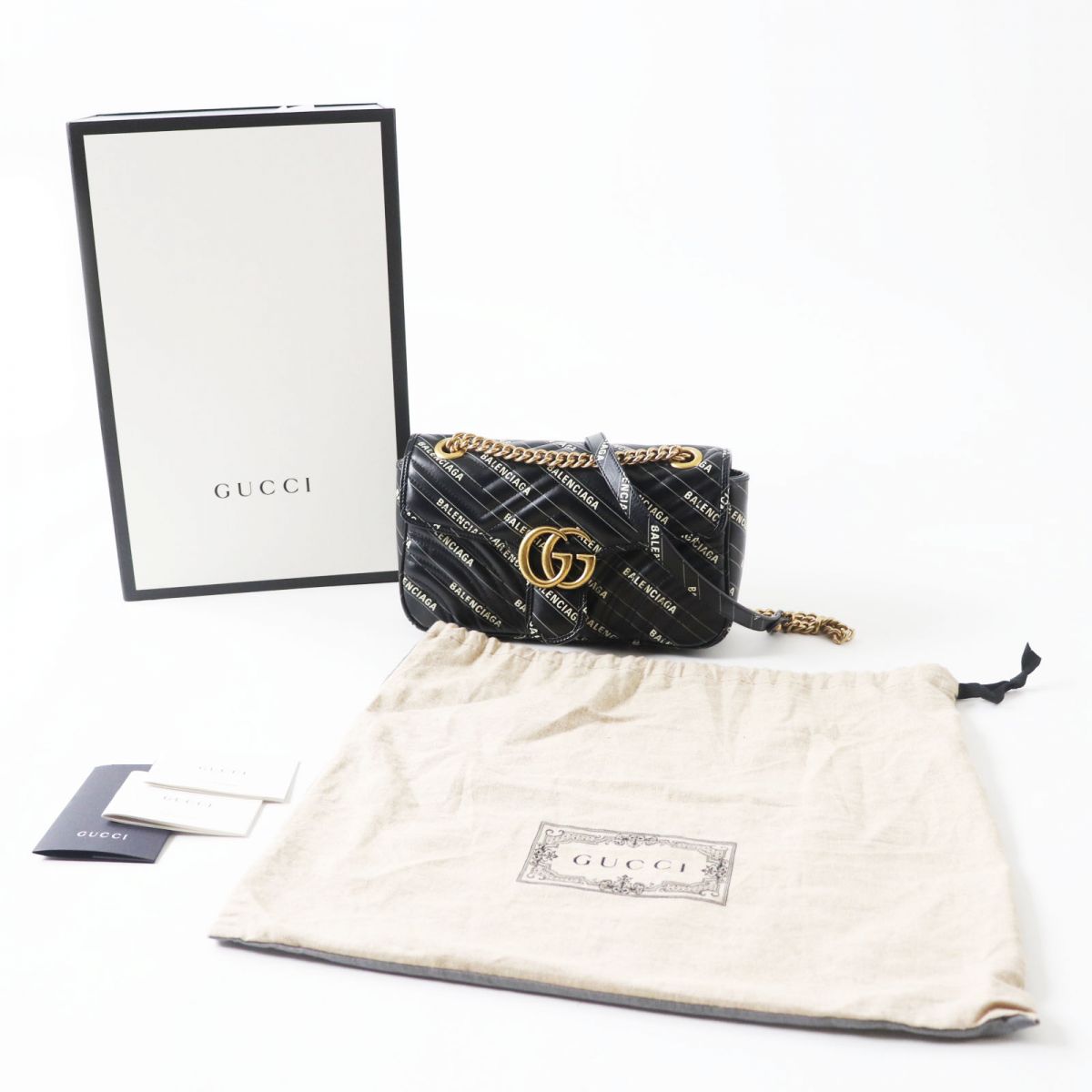 Gucci GG Marmont Leather Chain Shoulder Bag