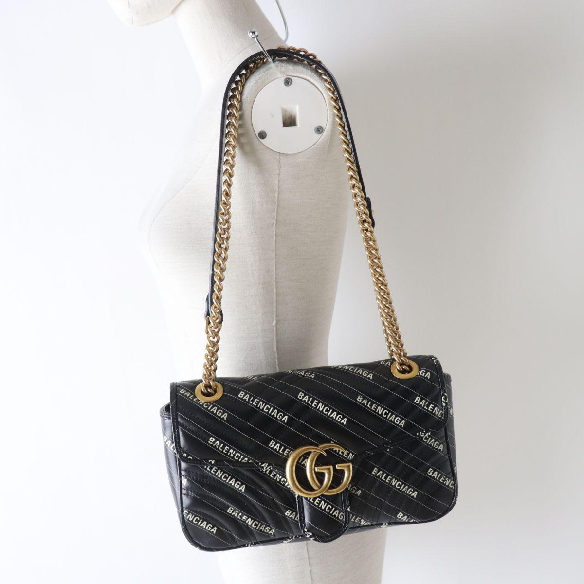 Gucci GG Marmont Leather Chain Shoulder Bag