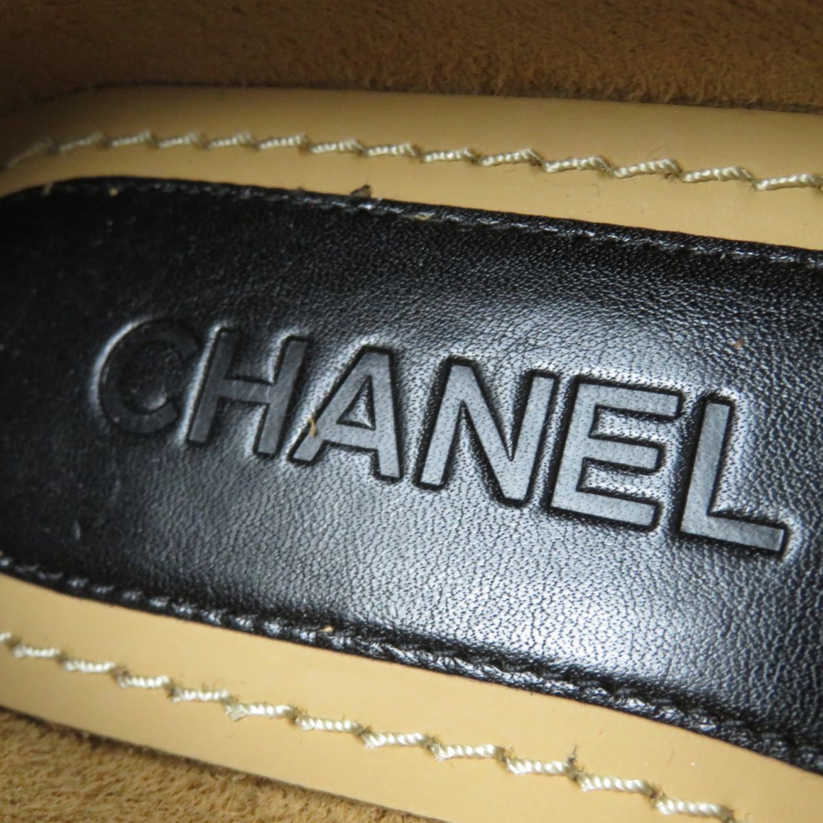 Chanel COCO Mark Calfskin Loafers Black