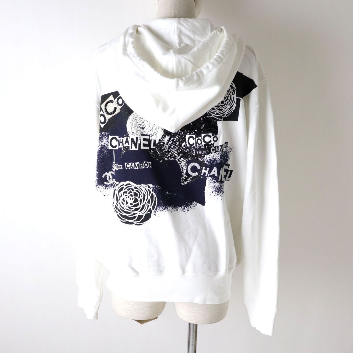 Chanel Women's Graffiti Logo Zip-up Hoodie