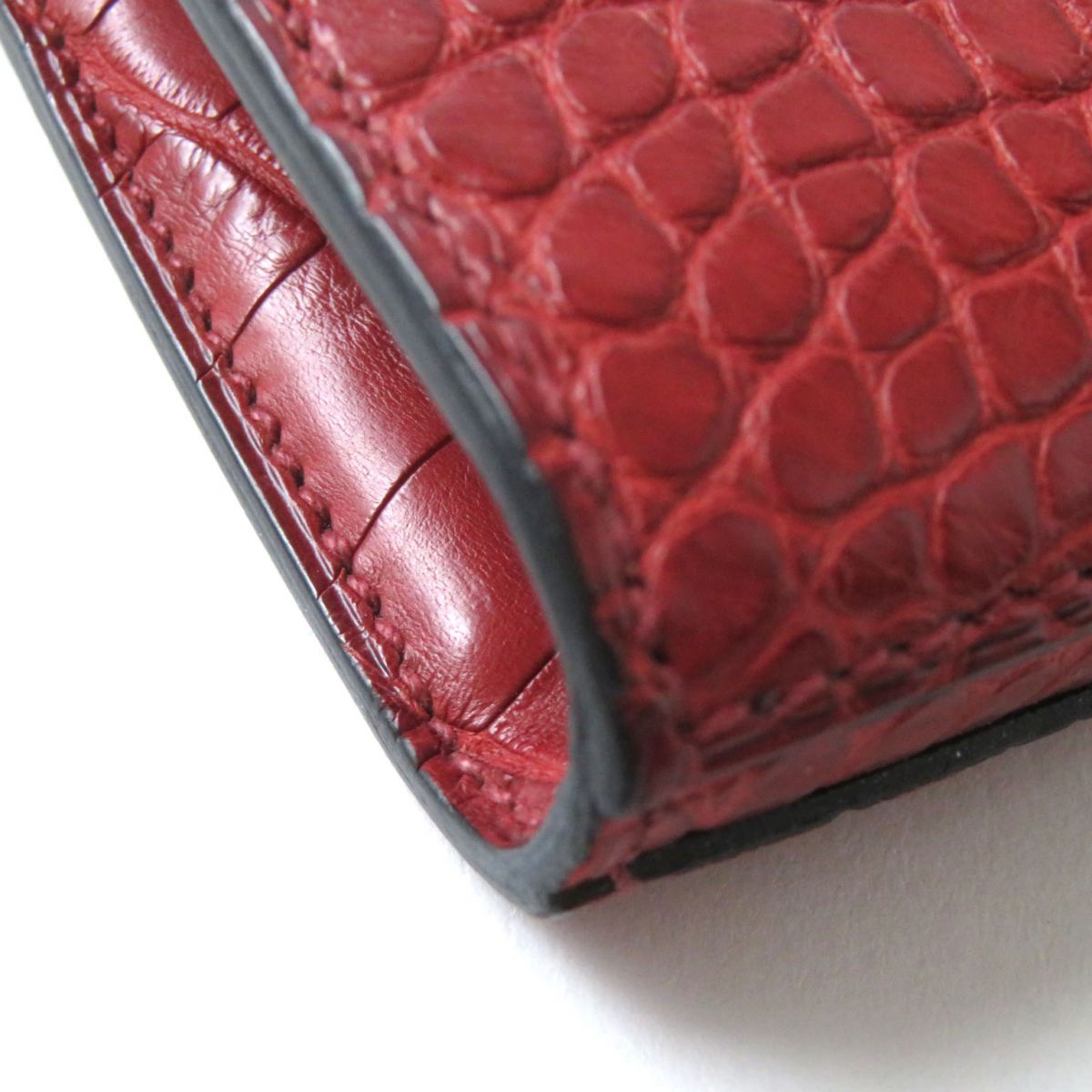 Hermes Kelly Wallet Alligator Burgundy