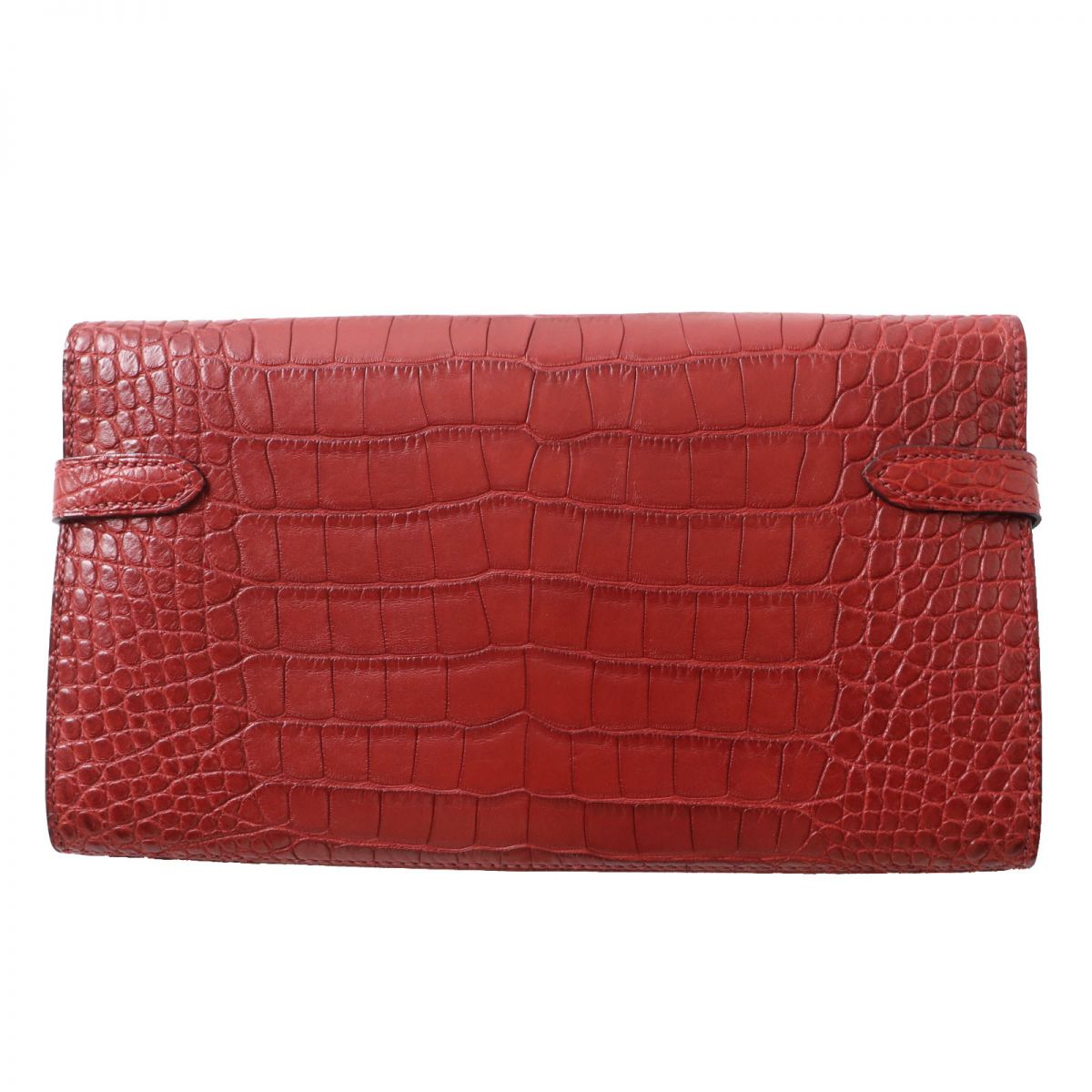 Hermes Kelly Wallet Alligator Burgundy