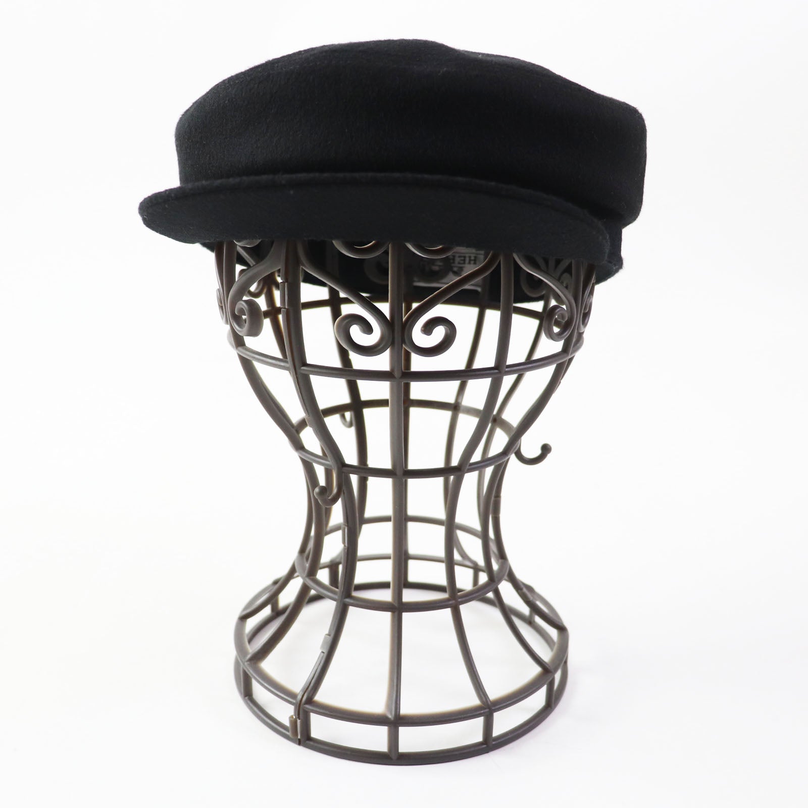 Hermes Deauville Silver Hat Black 58