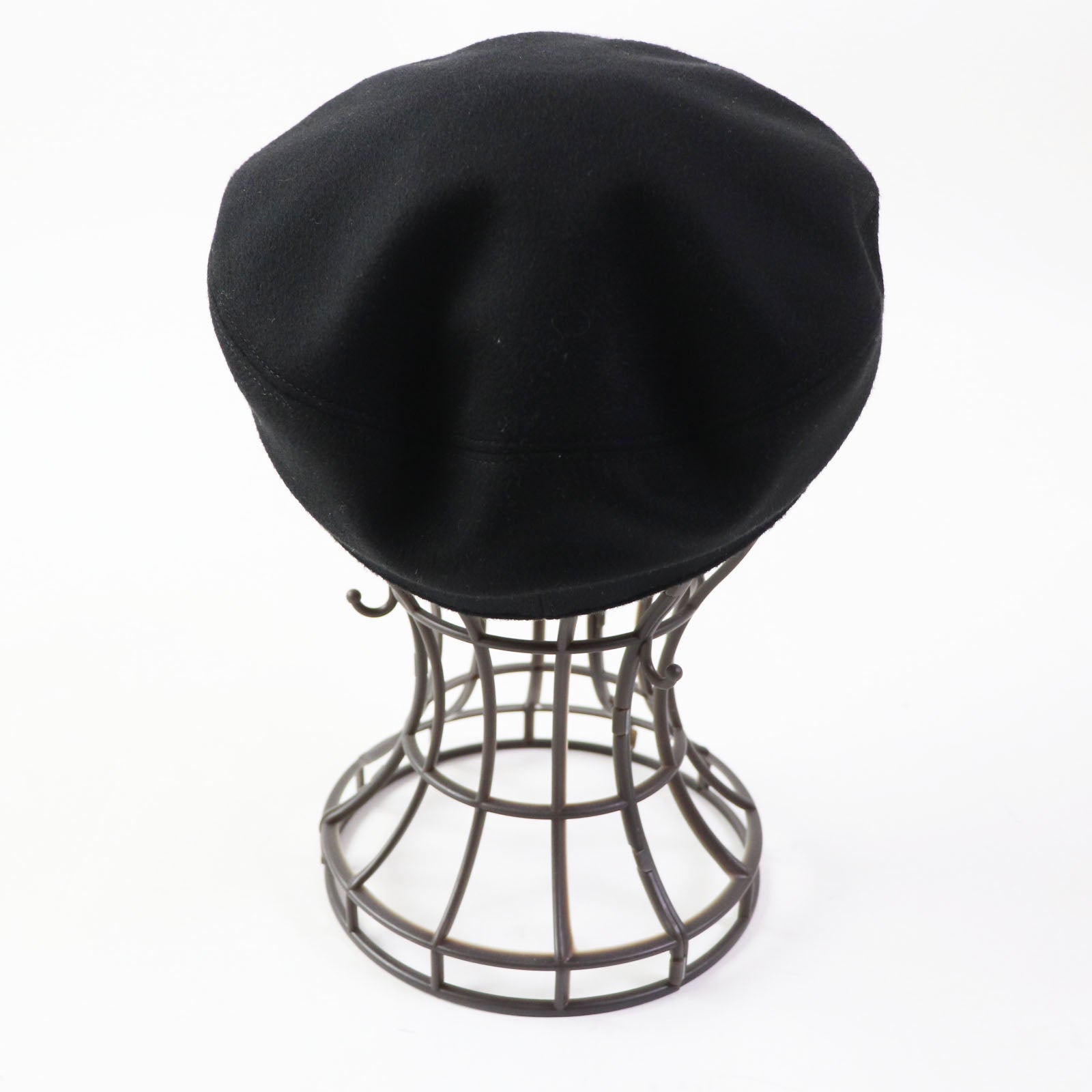 Hermes Deauville Silver Hat Black 58