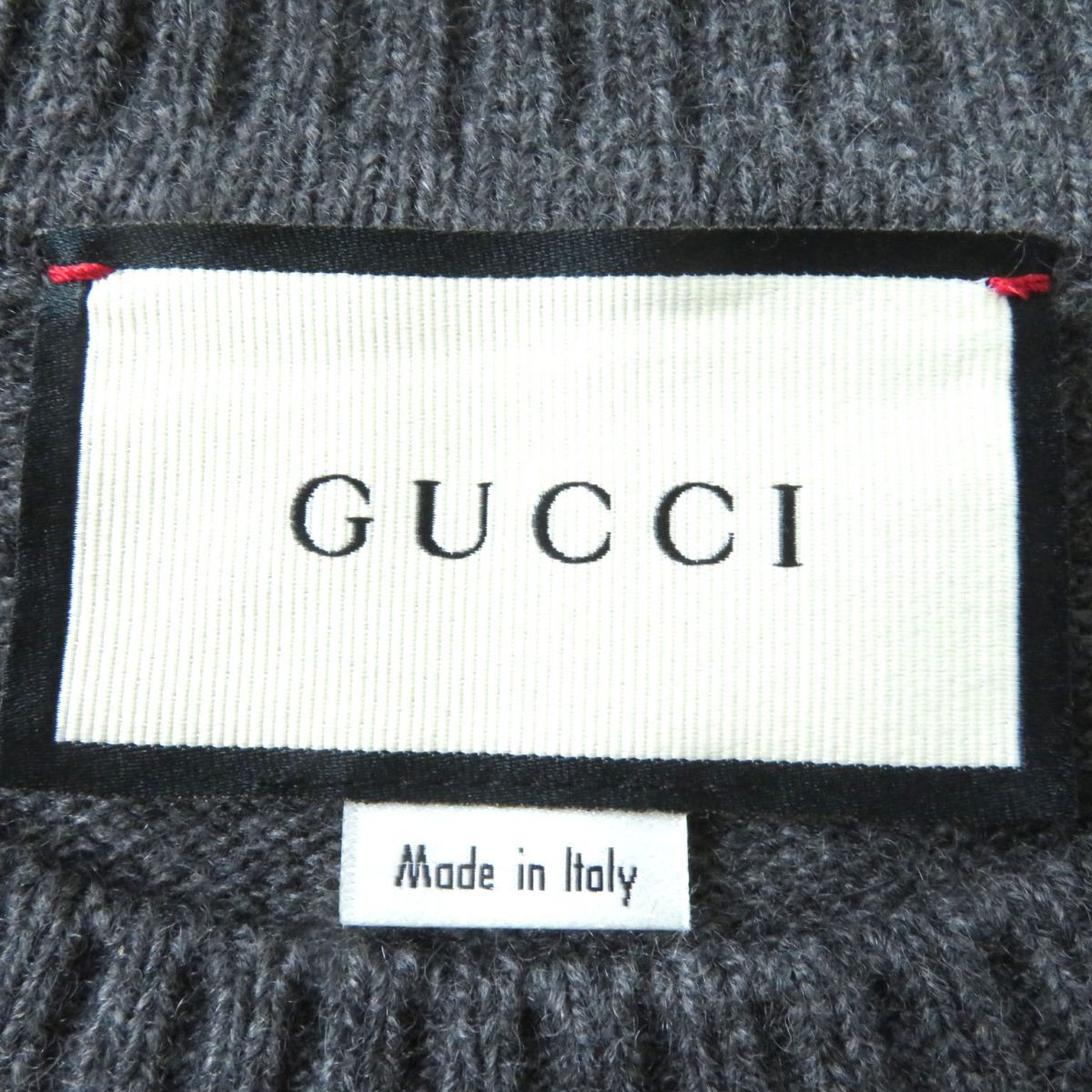 Gucci Cashmere Horsebit Knit Pullover Gray L