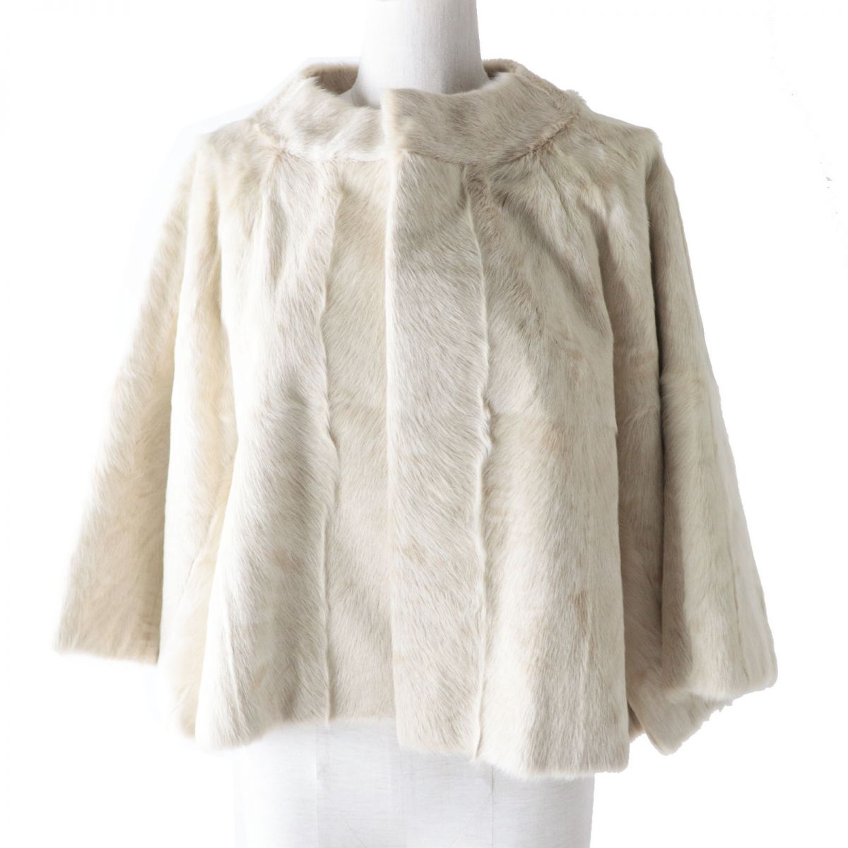 MARNI Women's Fur Short Jacket Light Beige