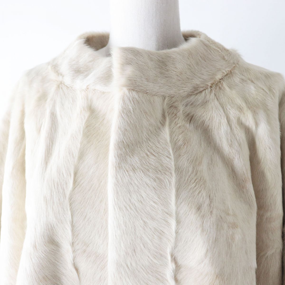 MARNI Women's Fur Short Jacket Light Beige