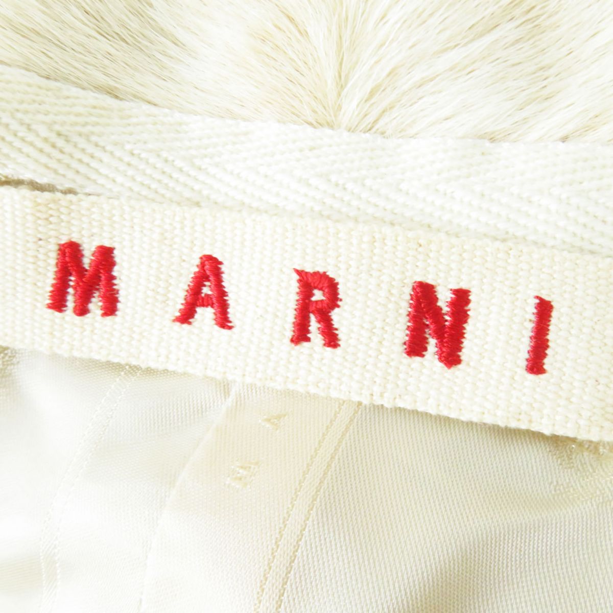 MARNI Women's Fur Short Jacket Light Beige