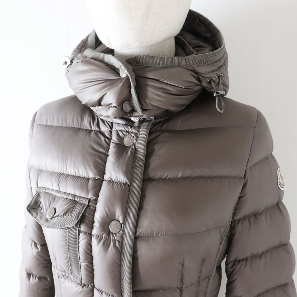 MONCLER HERMINE Women's Hooded Down Coat Beige