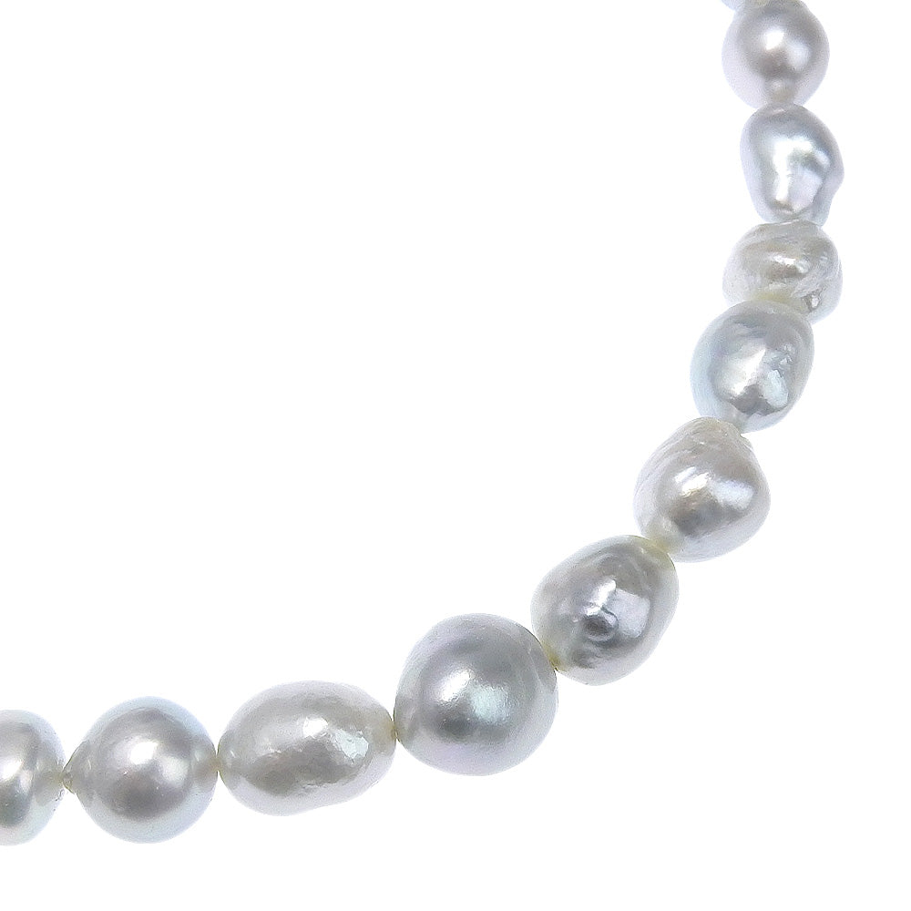 Baroque Pearl Necklace Silver Pearl