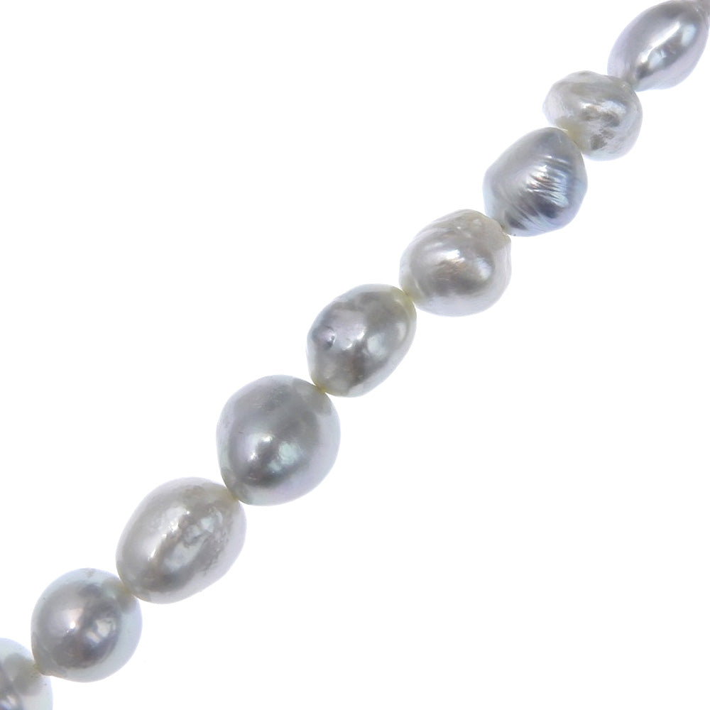 Baroque Pearl Necklace Silver Pearl