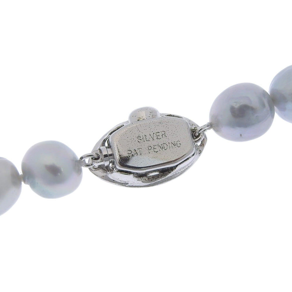 Baroque Pearl Necklace Silver Pearl