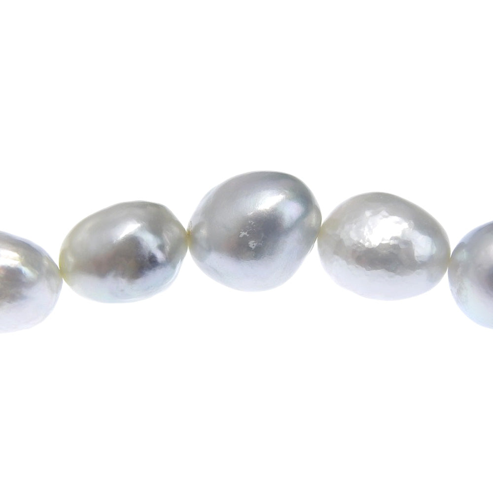 Baroque Pearl Necklace Silver Pearl