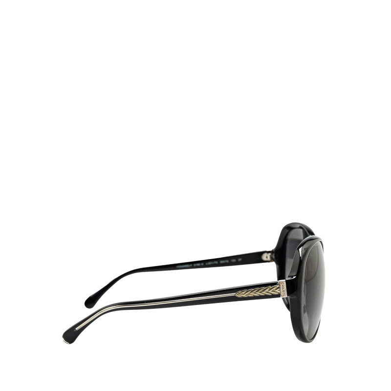 Chanel Coco Mark Sunglasses Black Plastic