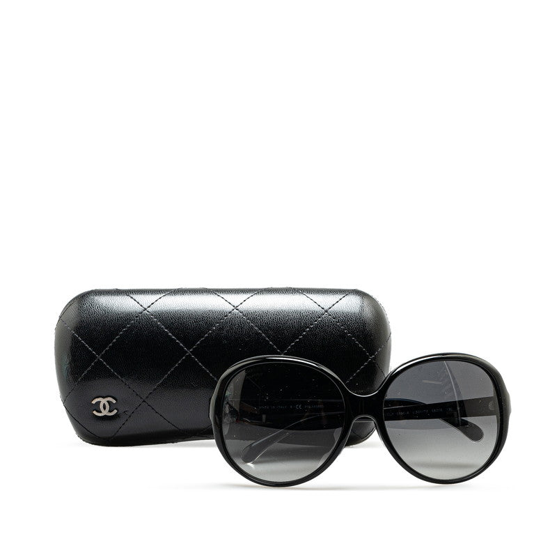 Chanel Coco Mark Sunglasses Black Plastic