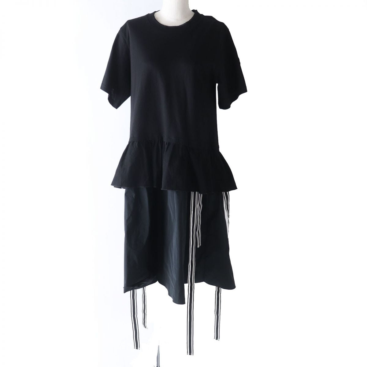 Moncler Women's Patched T-shirt Dress Black S