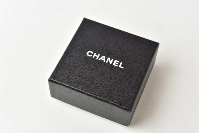 Chanel Coco Mark Rhinestone Black Ring Size 12 in Great Condition