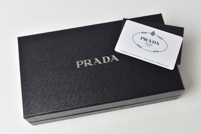 Prada Saffiano Leather Long Wallet 2ML317 Black