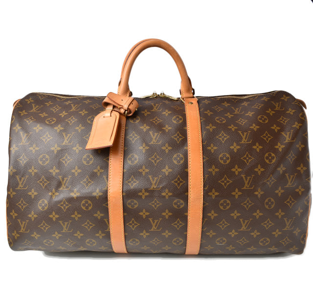 Louis Vuitton Monogram Canvas Keepall Boston Bag M41424 in Great Condition