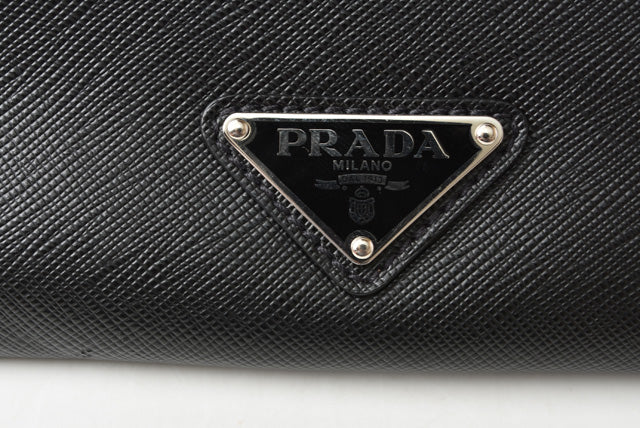 Prada Saffiano Patchwork Clutch Bag Travel Pouch in Excellent Condition